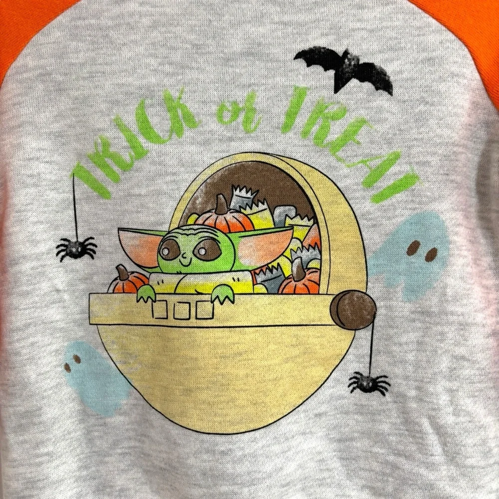 Star Wars Matching Halloween Trick r Treat Grogu Set Baby Boy Size 12 months NWT
